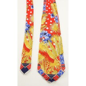 Vitaliano Pancaldi Floral Geometric Polka Dot Sil… - image 1